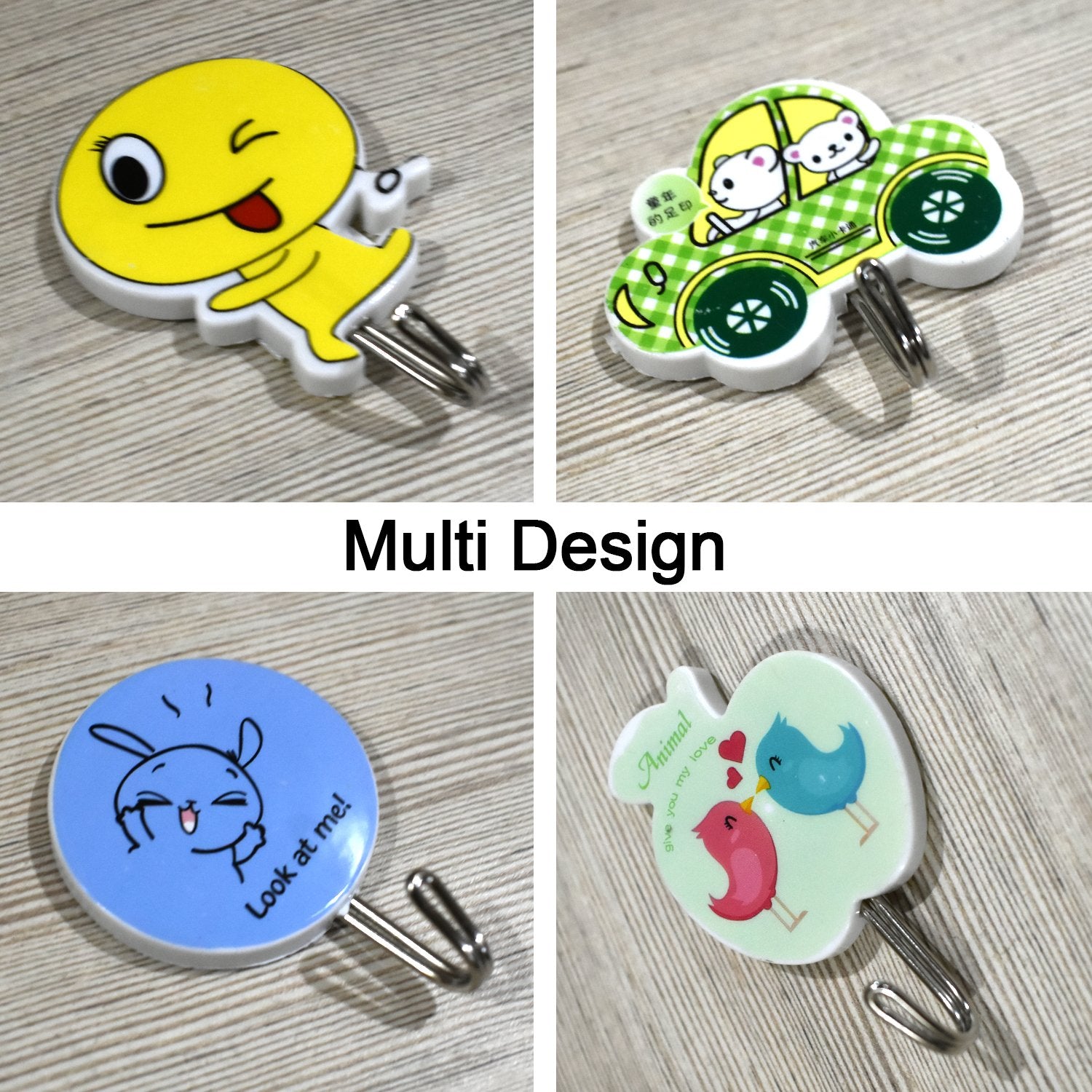 4728 Plastic Self-adhesive Kitchen 3pc Hooks 4728 Plastic Self-adhesive Kitchen 3pc Hooks